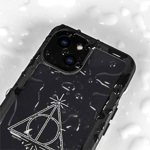 Wizarding Worlds Harry Potter Deathly Hallows Symbol iPhone 15 Plus Waterproof Case